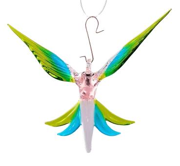 Hängevogel, Kolibri (rosa-hellblau-grün)